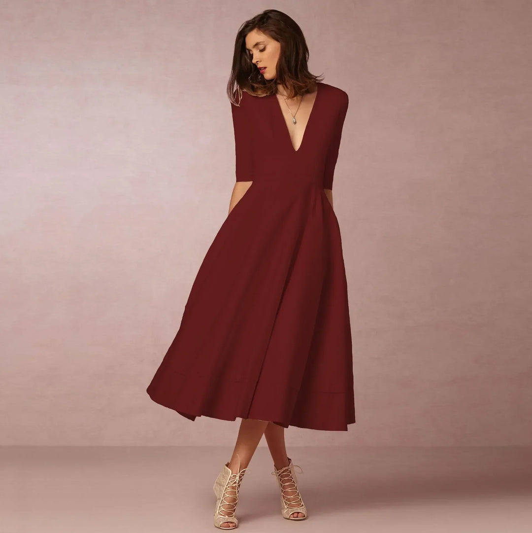 Harper | Women’s Elegant Flowing Midi Dress