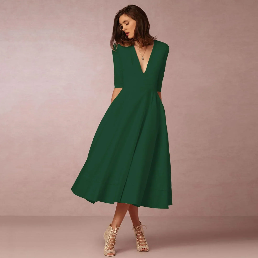 Harper | Women’s Elegant Flowing Midi Dress