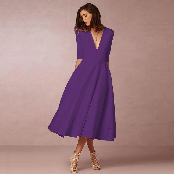 Harper | Women’s Elegant Flowing Midi Dress