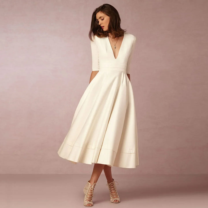 Harper | Women’s Elegant Flowing Midi Dress