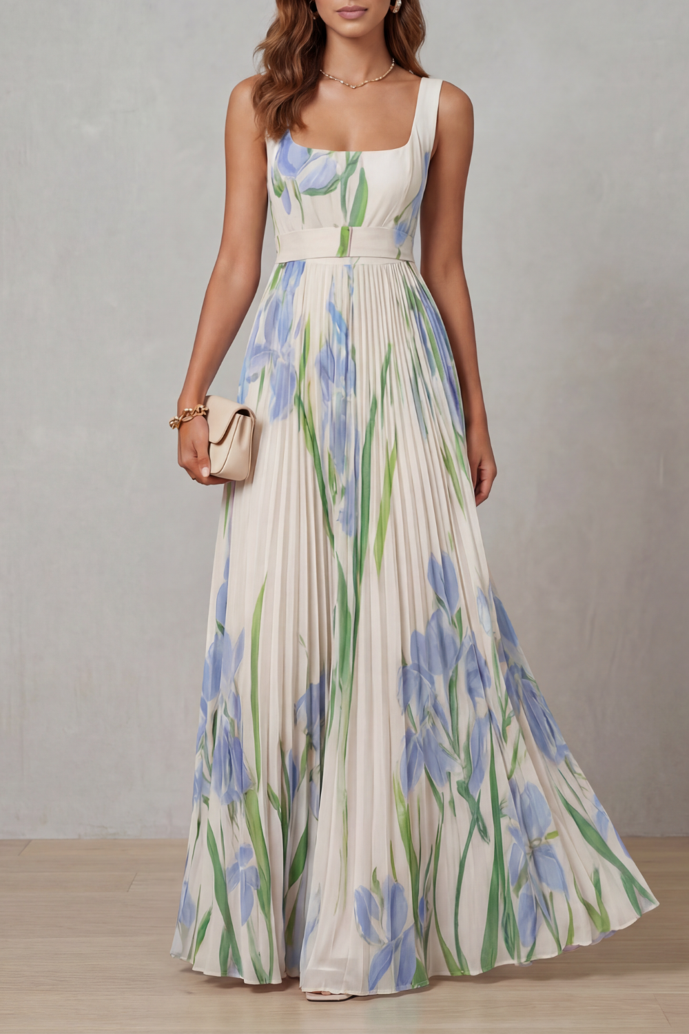 Vivienna – Pleated Maxi Dress