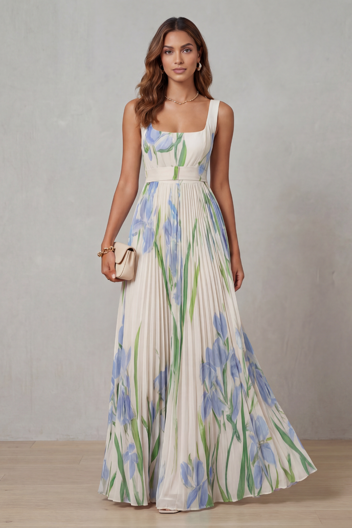 Vivienna – Pleated Maxi Dress