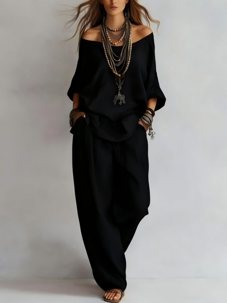 Linen Boho Two-Piece Set