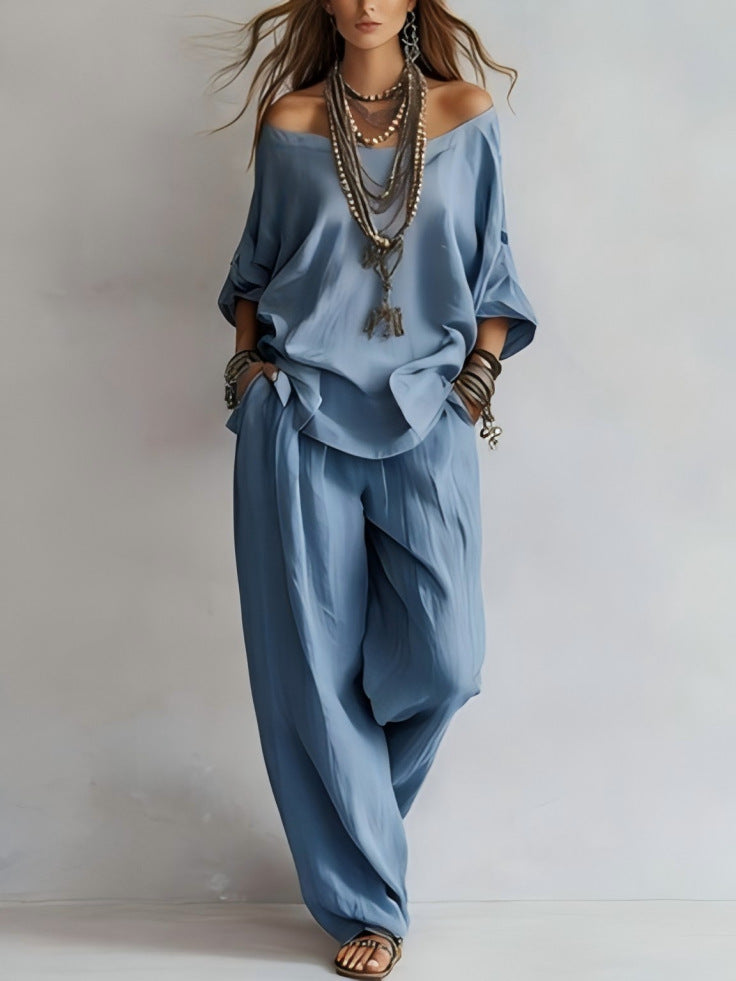 Linen Boho Two-Piece Set