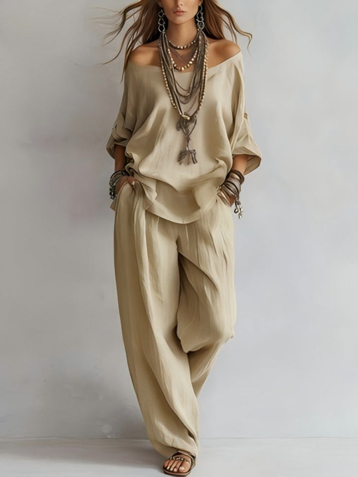 Linen Boho Two-Piece Set