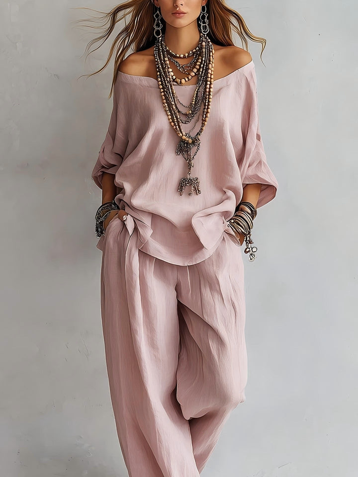 Linen Boho Two-Piece Set