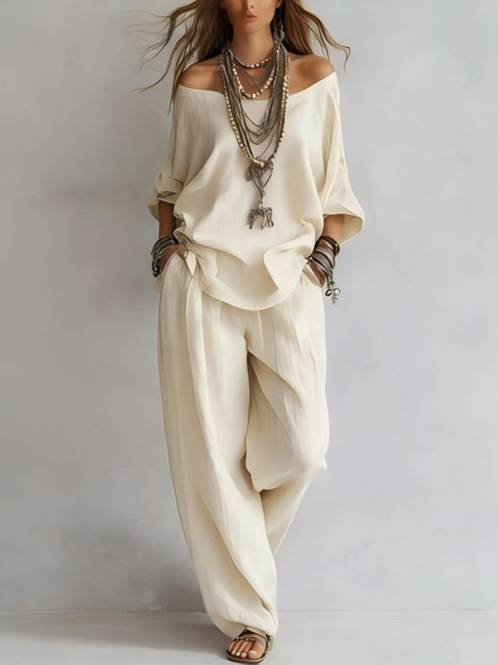 Linen Boho Two-Piece Set